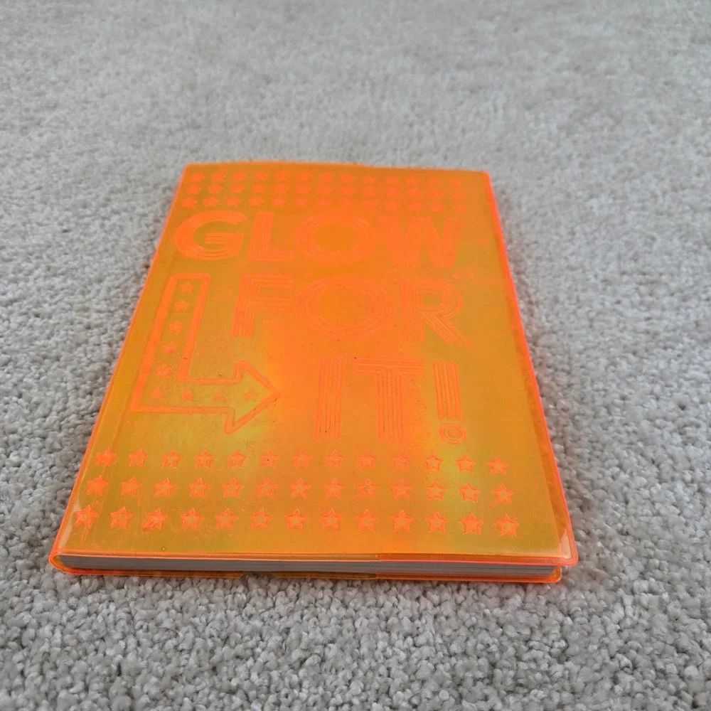 Make Believe Ideas Journal Neon Orange Glow For It Lined Notebook Kids Diary